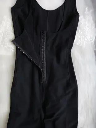 瑪麗蓮塑身衣Marilyn經典塑身衣黑色連身及膝款塑身衣（現貨實拍1）蕾絲