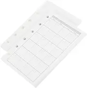 KICHOUSE 4pcs Portable Multi Use Novelty Notebooks with Transparent Cover Mini Scrapbooks for Students Stylish Loose Leaf Binder Notepads present for School Activities and Parties