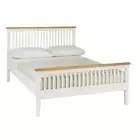 Foret Bed Frame Base Support Bedroom Furniture Wooden White Double