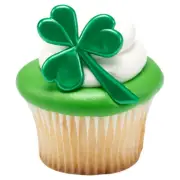 Shamrock Cake Picks (12 Pieces) St. Patrick's Day Shamrock Themed Cake Decor