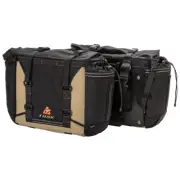 Tusk Pannier Racks With Olympus Pannier Bags Black/Tan