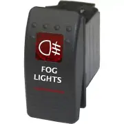 FOG LIGHTS 517R Rocker Switch 12V ON-OFF red for YAMAHA RHINO HONDA