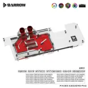 Barrow Full GPU Water Block for ASUS ROG Strix RTX 3080 3080Ti 3090 Gaming White