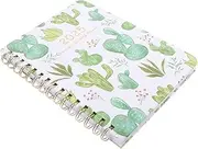 TOGEVAL 70 sheets Academic Planner with Cute Cactus Design Daily Organizer Portable Notebook for Students Teachers University Ruled for School Office Use