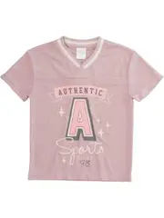 Toddler Girls Varsity Mesh Top