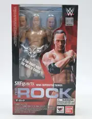 New SH Figuarts Dwayne The Rock Johnson WWE Bandai Action Figure