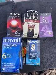 Lot Of 16 Vhs New Sealed Cassette Tapes TDK Sony Memorecks Maxell FREE SH￼￼￼￼￼￼