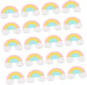 Veemoon 50pcs Cute Mini Rainbow Erasers Soft Material Fun Erasers for Kawaii School Supplies Classroom Rewards Decorative Functional for Writing