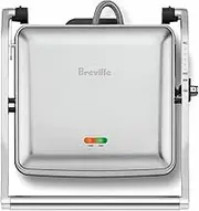 Breville the Toast and Melt 4-Slice Sandwich Press, Brushed Stainless Steel, LSG545BSS