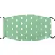 【IHERMI】綠白松樹 個性口罩 台灣製(耐用 舒適 透氣 可水洗 重複使用 創意 幾何 清新)