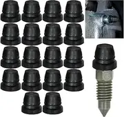 18PCS Black Brake Dust Cover, Rubber Dust Stem Cover, Grease Fitting Caps, Brake Caliper Bleeder Cap, Brake Bleeder Screw Cap, Rubber Dust Cover for Cars, SUVs, Trucks, Motorcycles