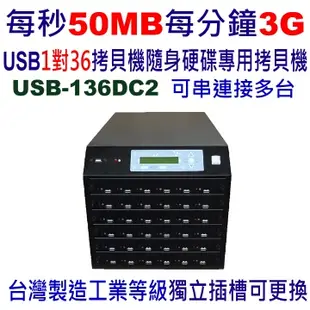 宏積 安辰USB-136DC2 1對36 USB隨身硬碟專用拷貝機 對拷機 可串接擴充