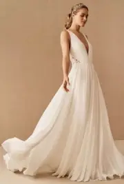 Jenny Yoo Elinor Anthropologie Wedding gown NWT sz 14 never worn/altered