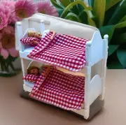 TWO NEW Barbie Doll Blanket Sets Pillow RED DOUBLE BEDDING SET BUNKBEDS GINGHAM
