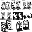 Metal Non-Slip Bookend Bracket Book Support Stand Animal Shaped Office Book S-lu