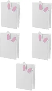 VICASKY 5pcs Adorable Rabbit Design Photo Album Mini Photo Book for Kids Journal Supplies for Girls Toddler Scrapbook Portable