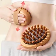 2 Pack Body Brush Wooden Massage Hair Comb Scalp Massage Brush Body Massager