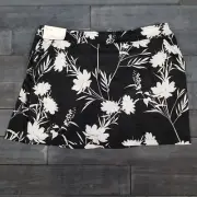 LADY HAGEN Cocktail Hour 16" Flounce Golf Skort Womens Size 2XL Black Floral