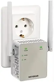 NETGEAR WLAN Repeater EX6120 WiFi Amplifier, AC1200 Dual Band WiFi, Cover 2 to 3 Rooms & 20 Devices, Speed up to 1200 Mbps, Compact Design