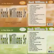 HANK WILLIAMS COUNTRY KARAOKE CLASSICS 2 CD+G VOL-37+39 NEW IN PLASTIC 17 TRACKS