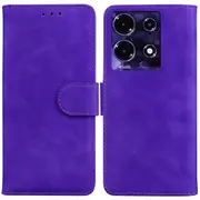 Stand Pu Leather Wallet Anti-scratch Case For Infinix Note 30i 4g, Solid Color Mobile Phone Cover