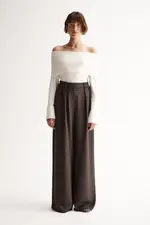 Alexa Knit Top Ivory Size 10 | Elka Collective