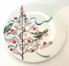 LENOX Bone China "Chirp" Winter Birds Christmas Salad/Luncheon Plate Holiday
