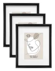 [Studio Nova] Bronte Bevel Box Photo Frame 8x10/5x7 Set of 3 in Black
