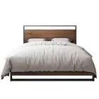 Zinus King, Queen, Double & Single Bed Frame Metal Wood Base with Headboard