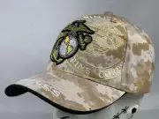 United States Marines Emblem Patch Embroided Camo Licensed Baseball Hat Cap NWT