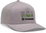 Fox Racing Fox x Kawasaki Flexfit Hat Steel Grey Mens Lid Cap FREE SHIP!