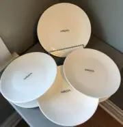 NEW! Mikasa Bone China JENNA White 11" Dinner Plates Beautiful 6 Pc SET