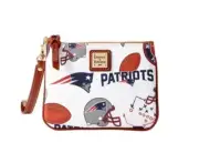 Dooney&Bourke Stadium Wristlet Patriots NFL Licensed NWT