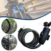 Motorcycle Lock Bicycle Fixed Portable Anti-theft Steel Lock △ю Wire Chain Q1X1