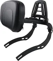 GYMARK Motorcycle Multifunction Sissy Bar Driver Passenger Adjustable Backrest for Indian Scout Bobber Sixty Rogue Twenty 2018-2023 with Folding Luggage Rack Accessories (black)