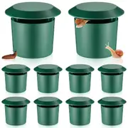 10Pcs Slug Snail Traps Kit Snail Trapper Reusable Slug House for Garden Farm