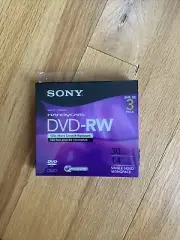 Sony Handycam DVD-RW 3-Pack (missing 1) Sealed 30minutes Single Sided Monoface