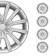 15" Wheel Covers Hubcaps for Toyota Grey White Gloss