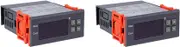 2X Digital Temperature Controller -99-400 Degree PT100 M8 Probe Thermocouple Sensor Embedded Thermostat 220V Switch