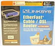 Linksys Etherfast Cable DSL Router w. 4 Port Switch BEFSR41