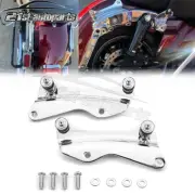 Chrome 4 Point Docking Mount Kit For 14-24 Harley Touring FLTRX FLHR Sissy Bar