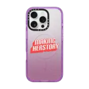 iPhone 16 Pro Impact Case MagSafe Compatible Making Herstory iPhone Case by Quotes by Christie