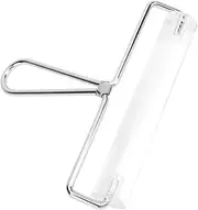Tnfeeon Acrylic Polymer Clay Roller Transparent Non-Stick Clay Brayer with Stainless Steel Handle for Fondant Cookie Pastry Dough Crafting
