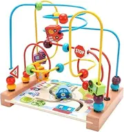 GLSTOY Wooden Maze Boys and Girls Intelligence Toys Educational Beaded Toy Baby
