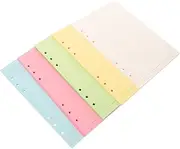 COOPHYA Refillable Planner Binder 5 Color A5 Loose Leaf Paper Lined Notebook Inserts College Ruled Loose Leaf Papers