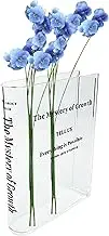 Generic Book Vase for Flowers | Acrylic Book Vase Clear Book Flower Vase Aesthetic Decor Flower Book Vase for Home Decor, IHEIU5I5PRX8NI70KOB
