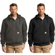 Carhartt Mens Hoodie Rain Defender Loose Fit Heavyweight Quarter-Zip Sweatshirt