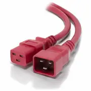 Alogic 1.5m IEC C19 to C20 Power ExtensionMale Female CableRed Cables - MF-C19C20-1.5-RD