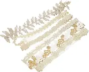 NOLITOY 6pcs Flower Lace Headbands for Elastic Hair Accessories with Floral Design for Daily Wear Parties and Photoshoots