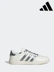 adidas White Chrome Breaknet Sleek Trainers (E40384) | $104